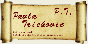 Pavla Tričković vizit kartica